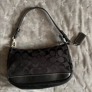 Coach Black Signature Shoulder Bag